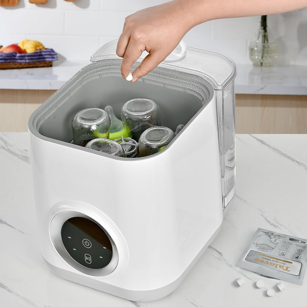 Talovee tablets universal bottle washer compatibility for easy cleaning