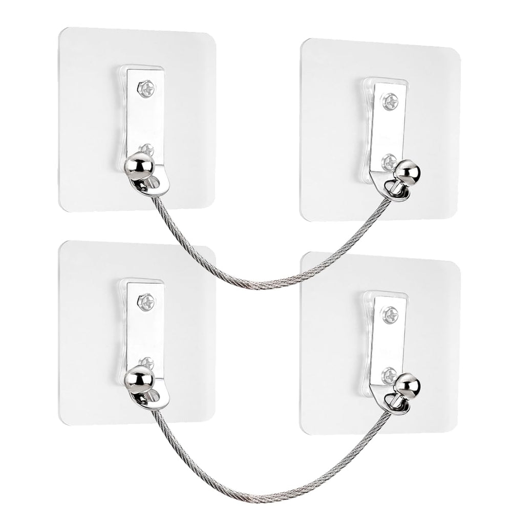 TAMDESG furniture anchors 2 pairs prevent tipping without drilling.