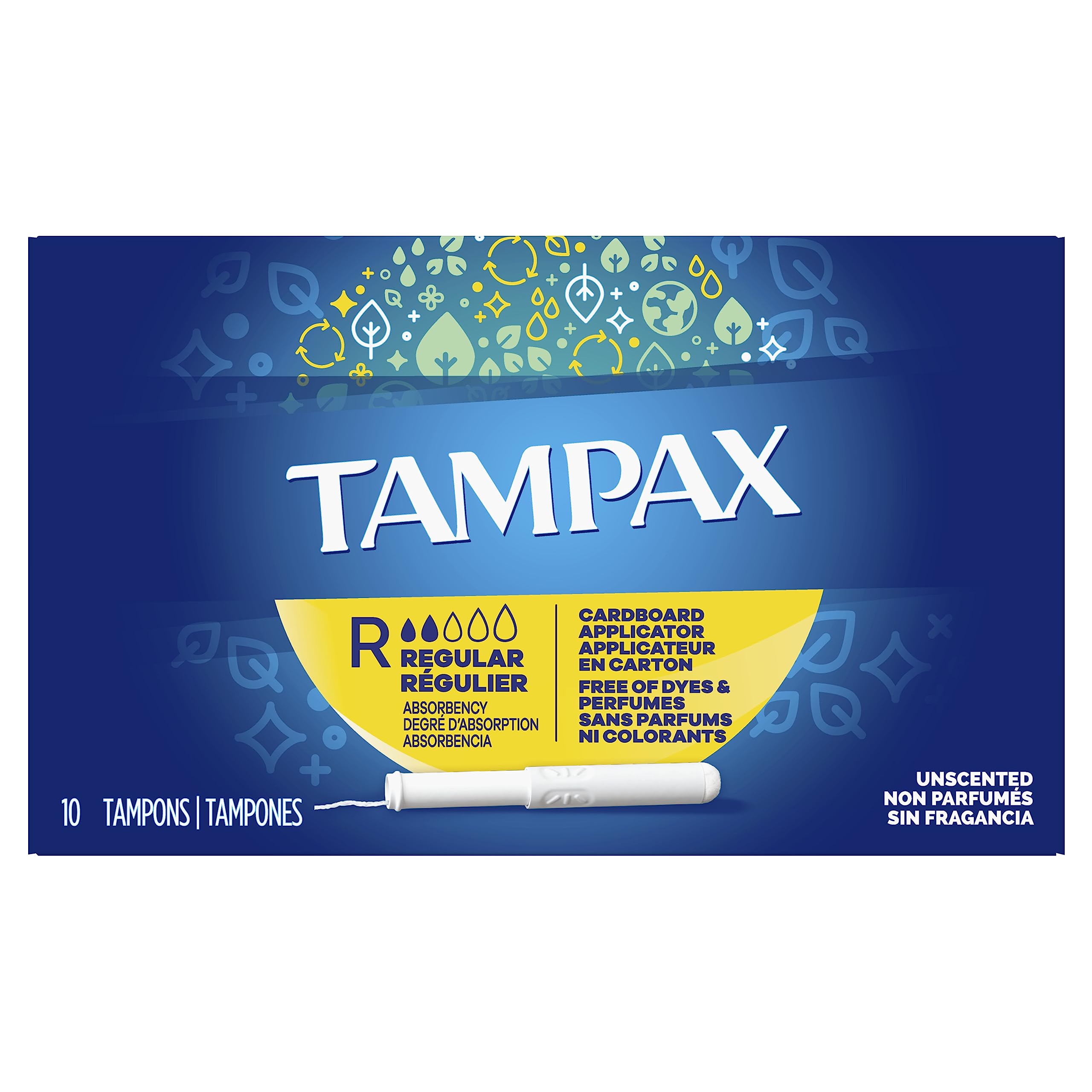 Tampax Cardboard tampons FormFit expansion adapts to your shape for comfort
