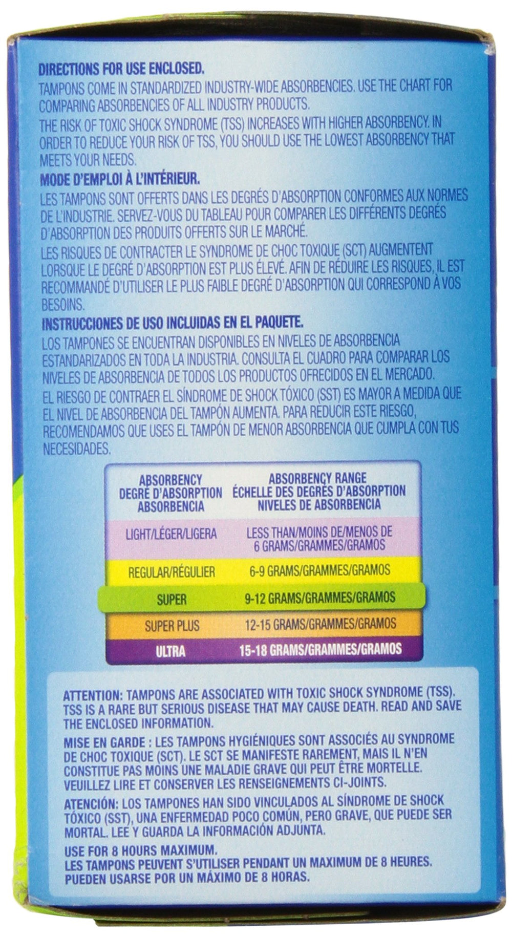 Tampax leakguard-skirt protection helps guard against leaks before they start.