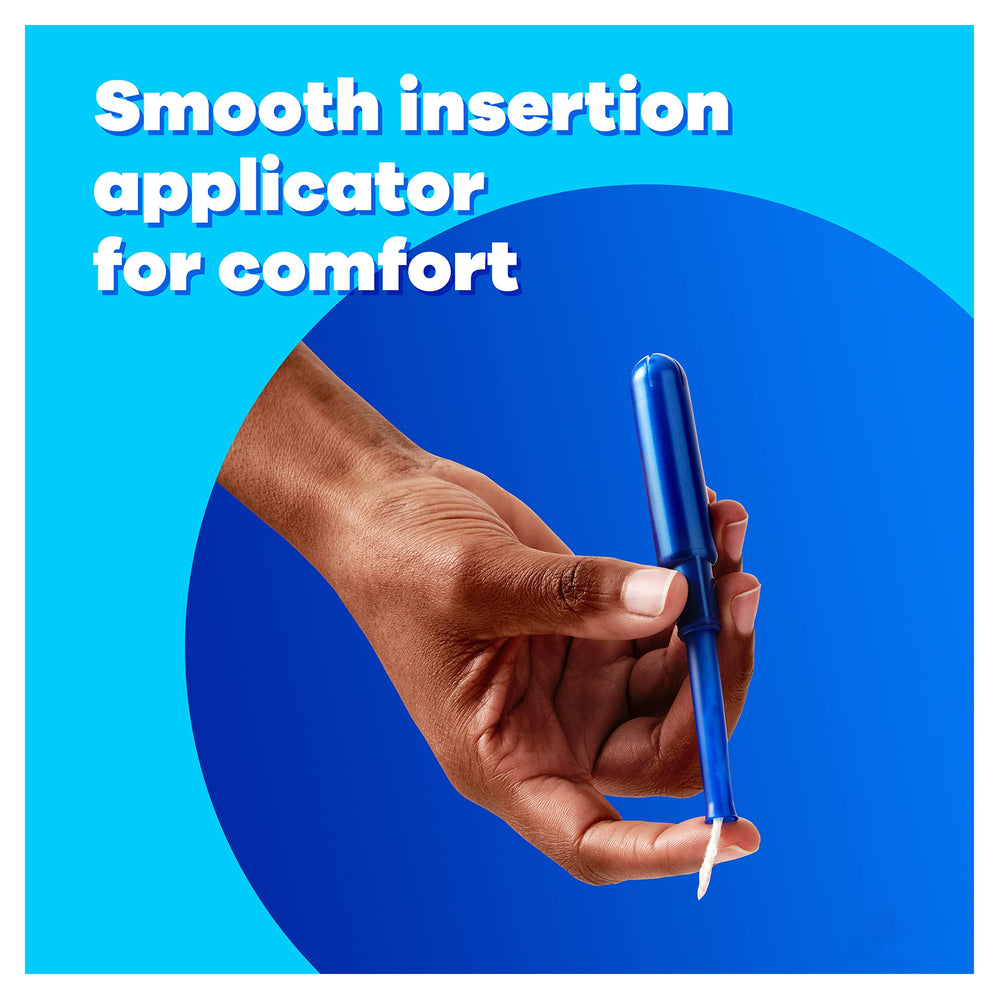 Tampax Pearl anti-slip applicator aids easy insertion