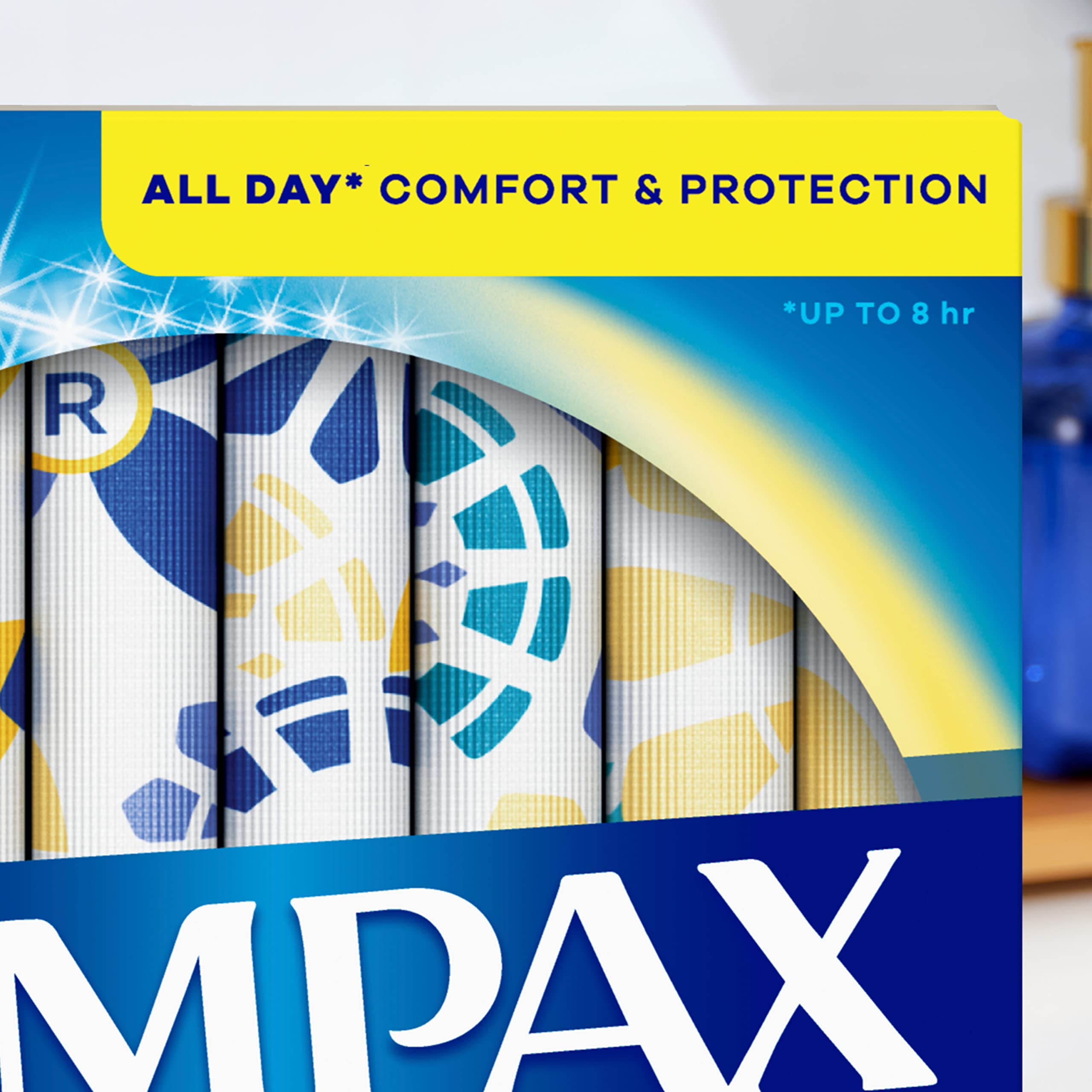 Tampax Pearl dye-free core offers gentle skin feel