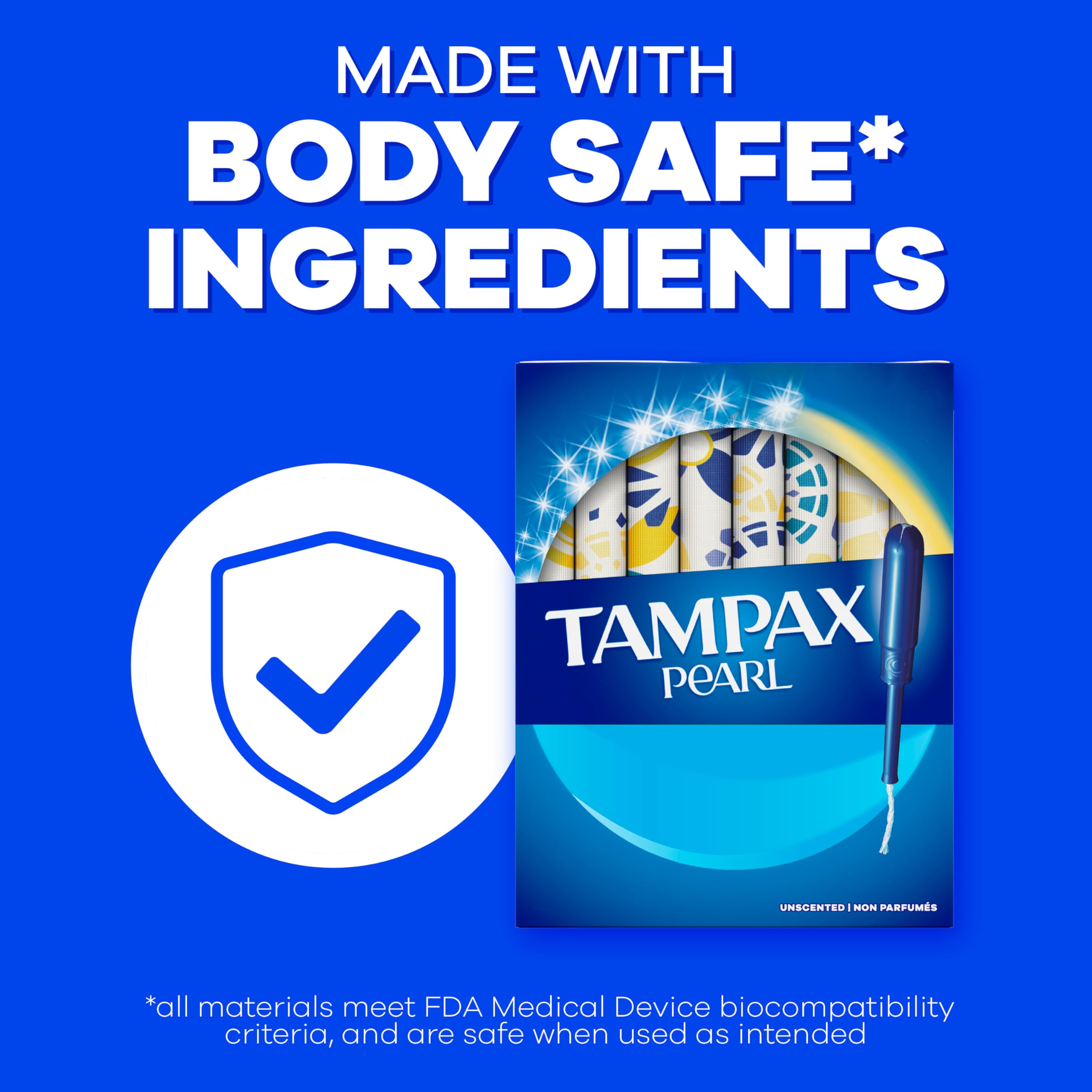 Tampax Pearl FormFit expansion adapts to body shape