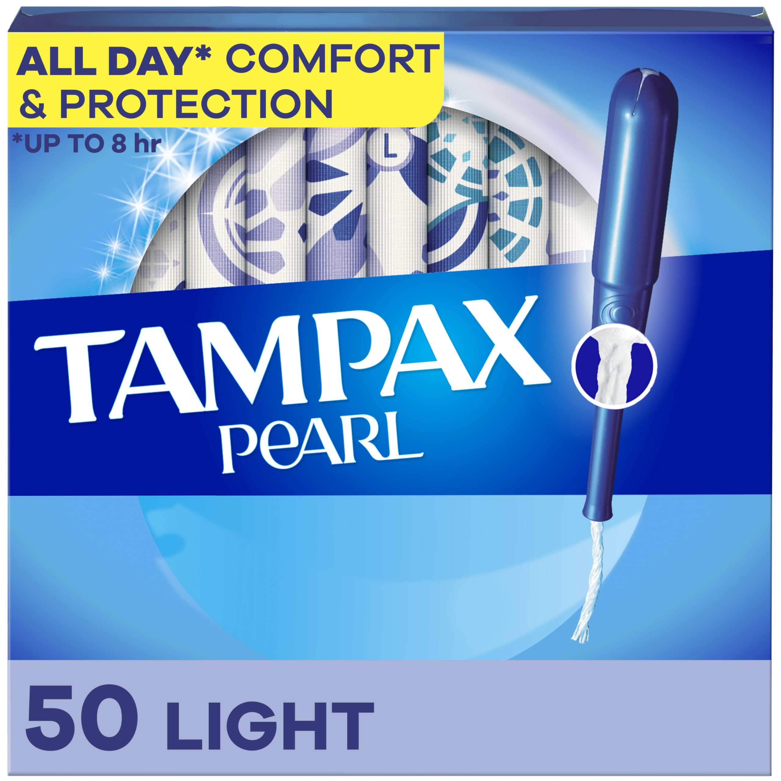 Tampax Pearl Light with applicator for easy insertion and all-day protection