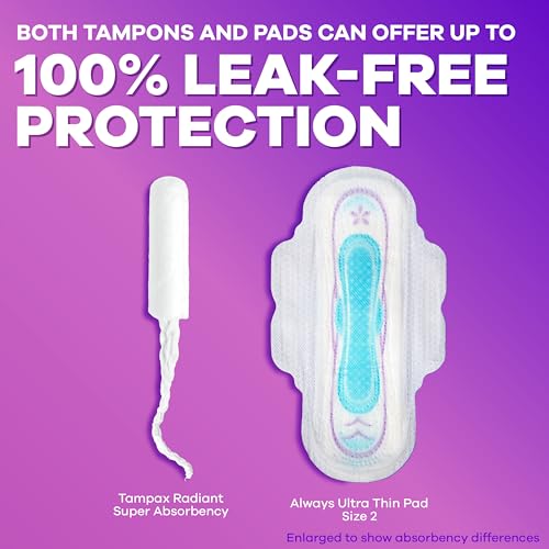 Tampax Radiant application demonstration for comfortable insertion effort.