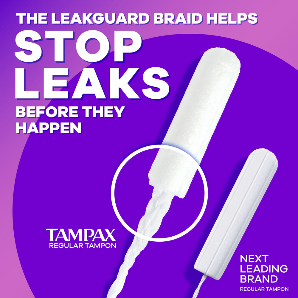 Tampax Radiant FormFit expansion adapts to your shape for secure fit.