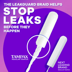 Tampax Radiant FormFit expansion adapts to your shape for secure fit.