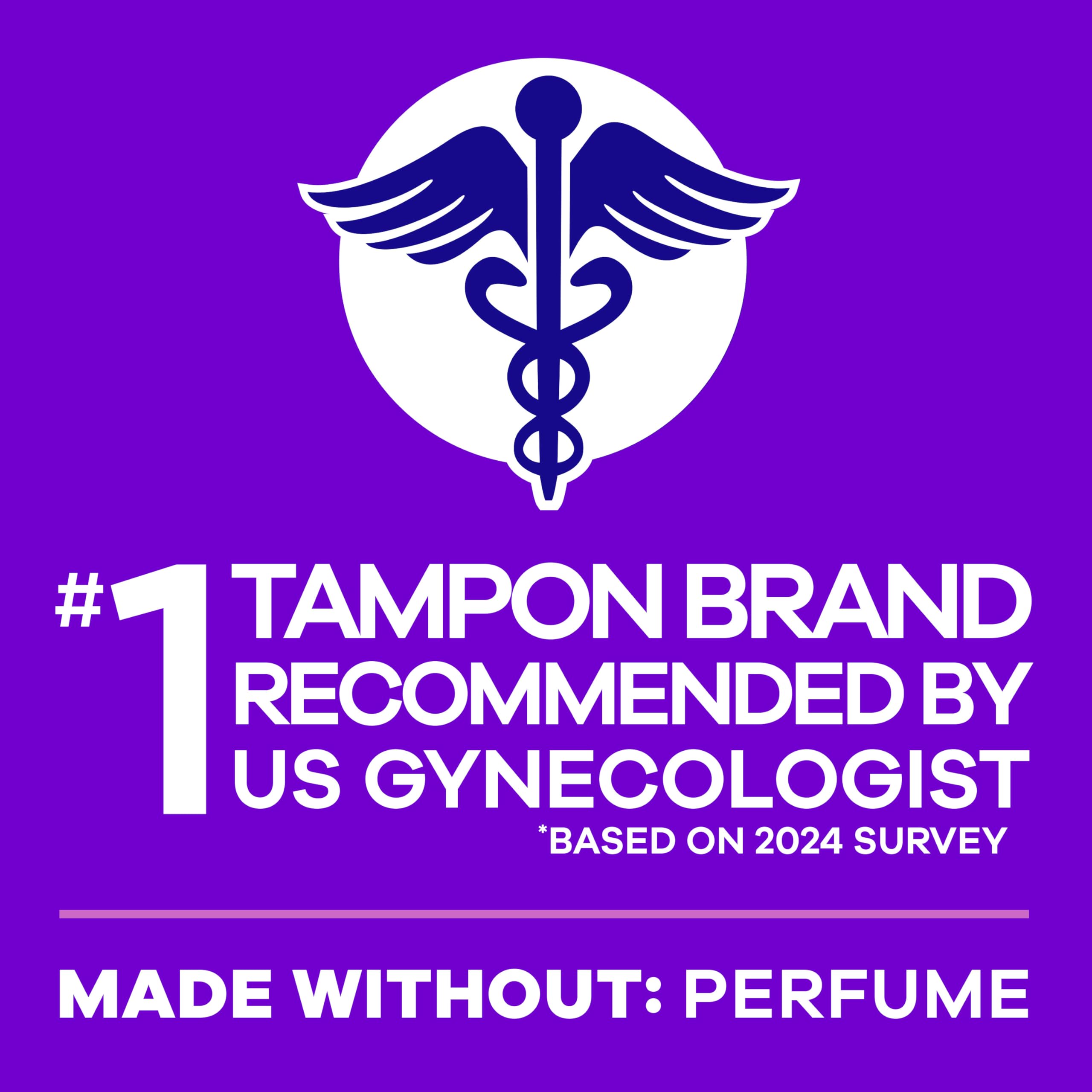 Tampax Radiant unscented packaging front for discreet storage.