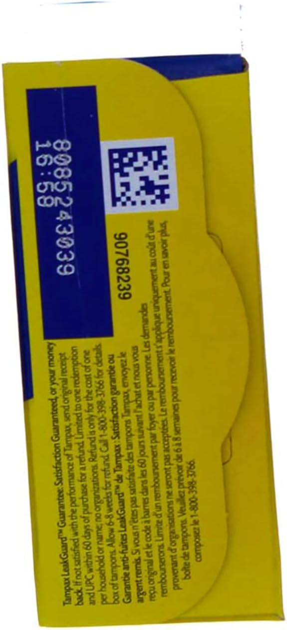 Tampax Regular tampons 10 count per pack for daily use