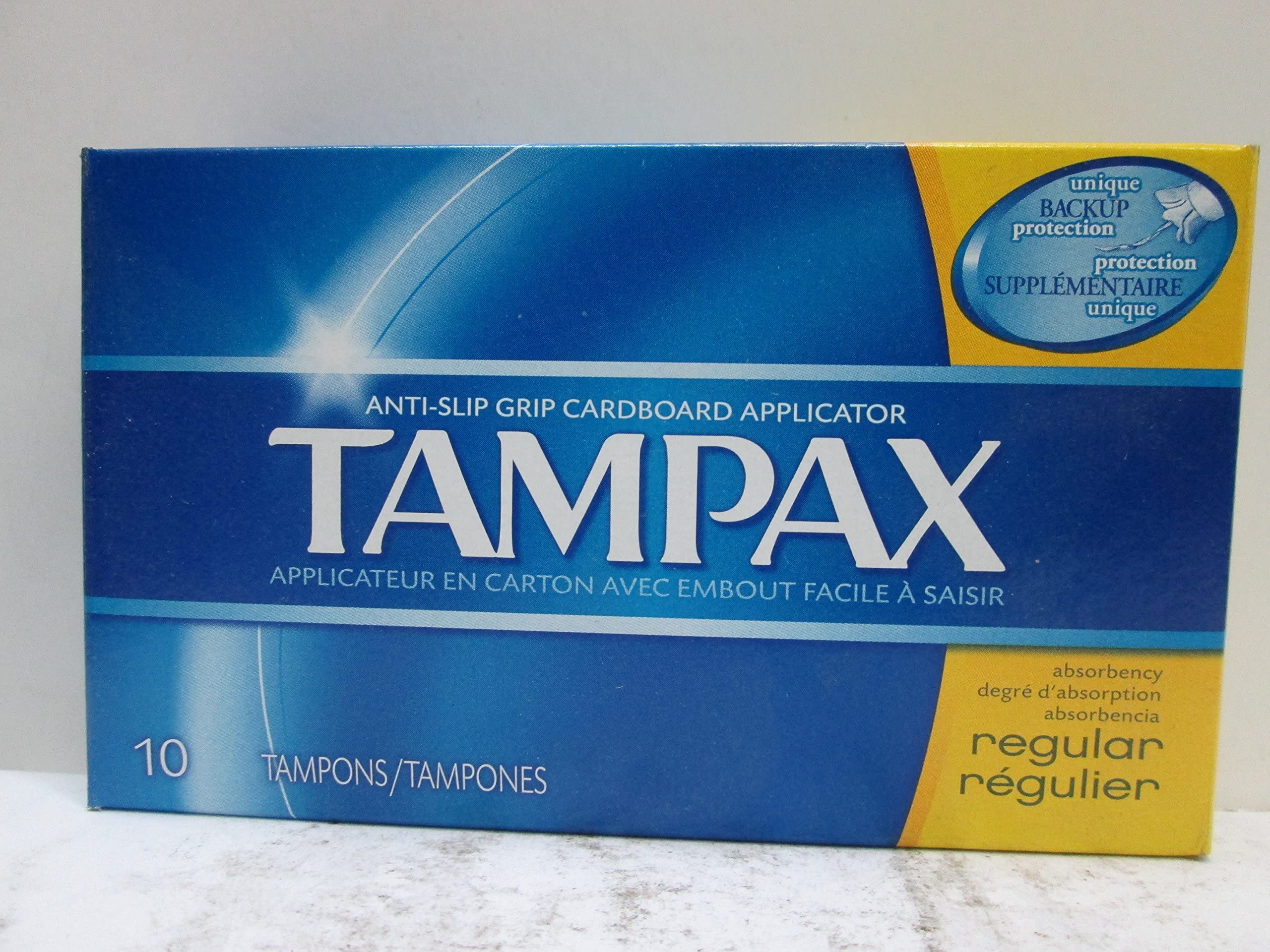 Tampax Regular FormFit expansion diagram illustrates shape-conforming comfort.
