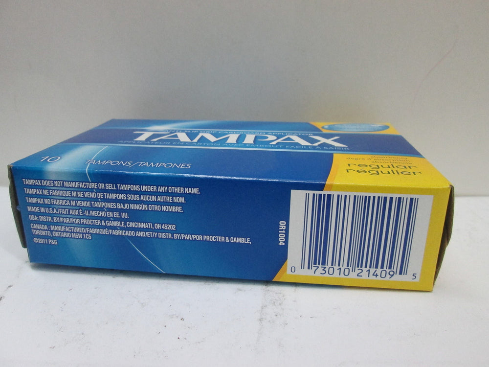 Tampax Regular nighttime use illustration conveys up to eight hours of protection.