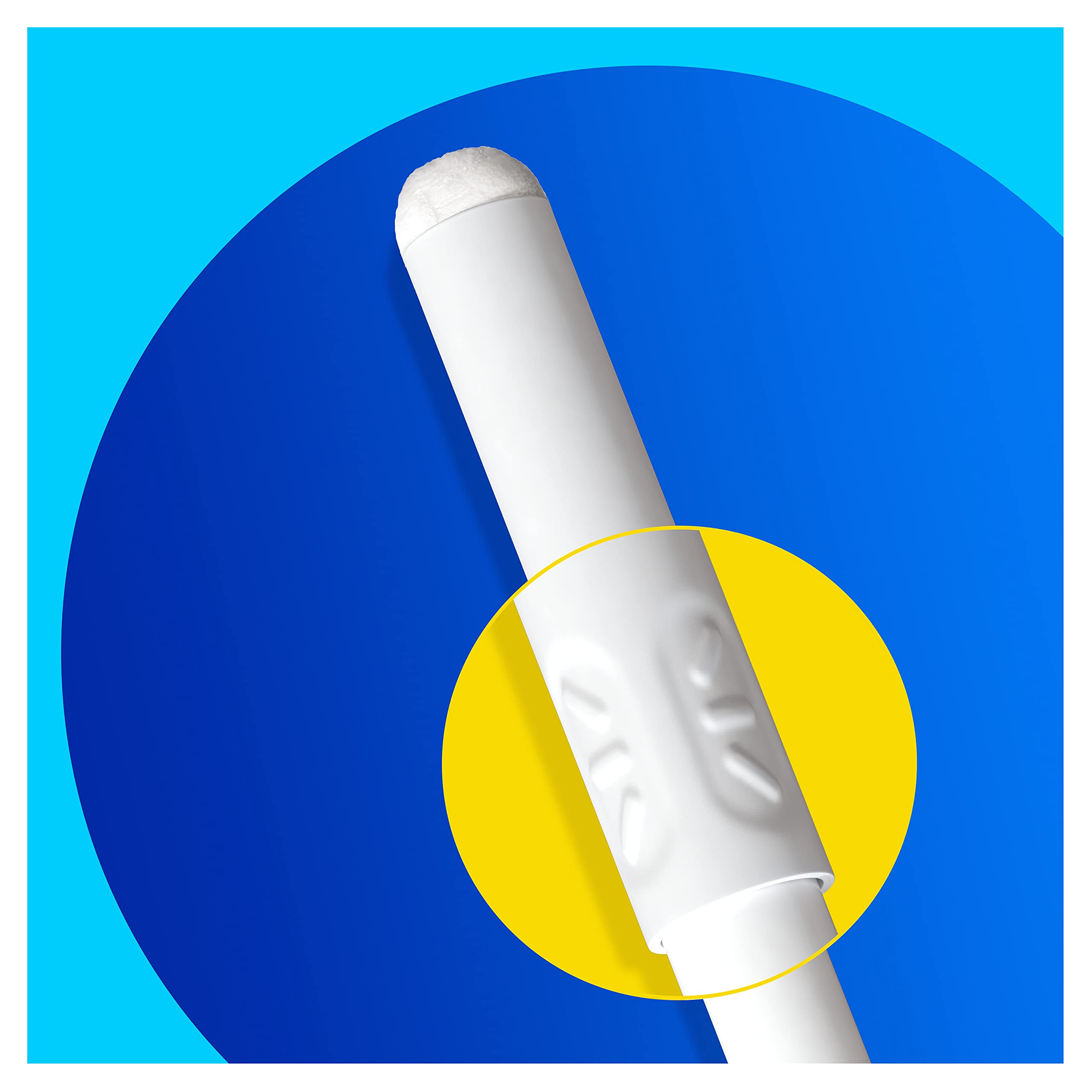 Tampax brand logo on packaging for quick recognition