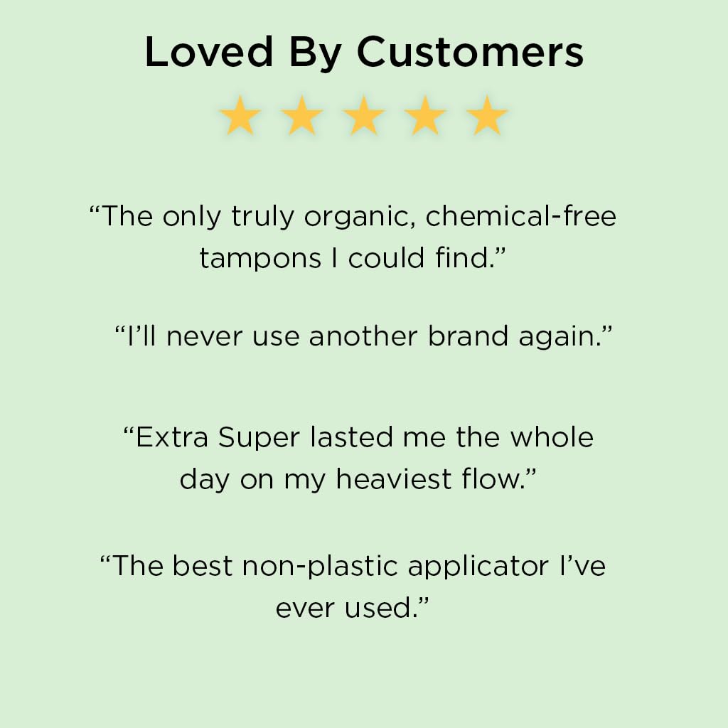 Tampon Tribe organic cotton core close-up highlighting natural fibers