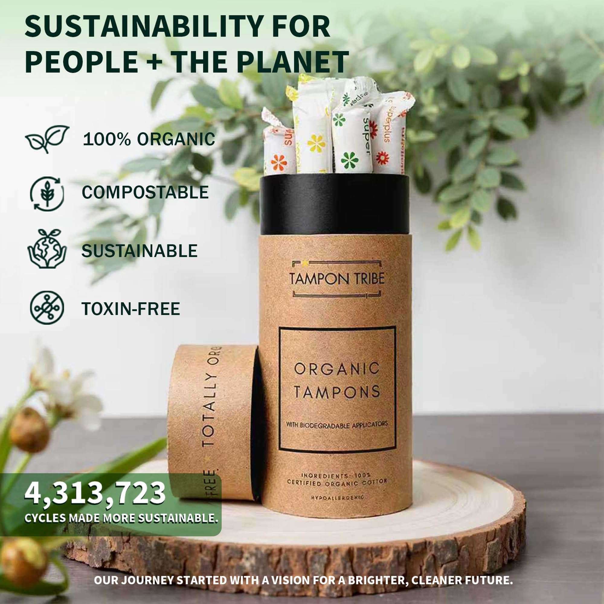 Tampon Tribe Super Plus compact travel pack for on the go