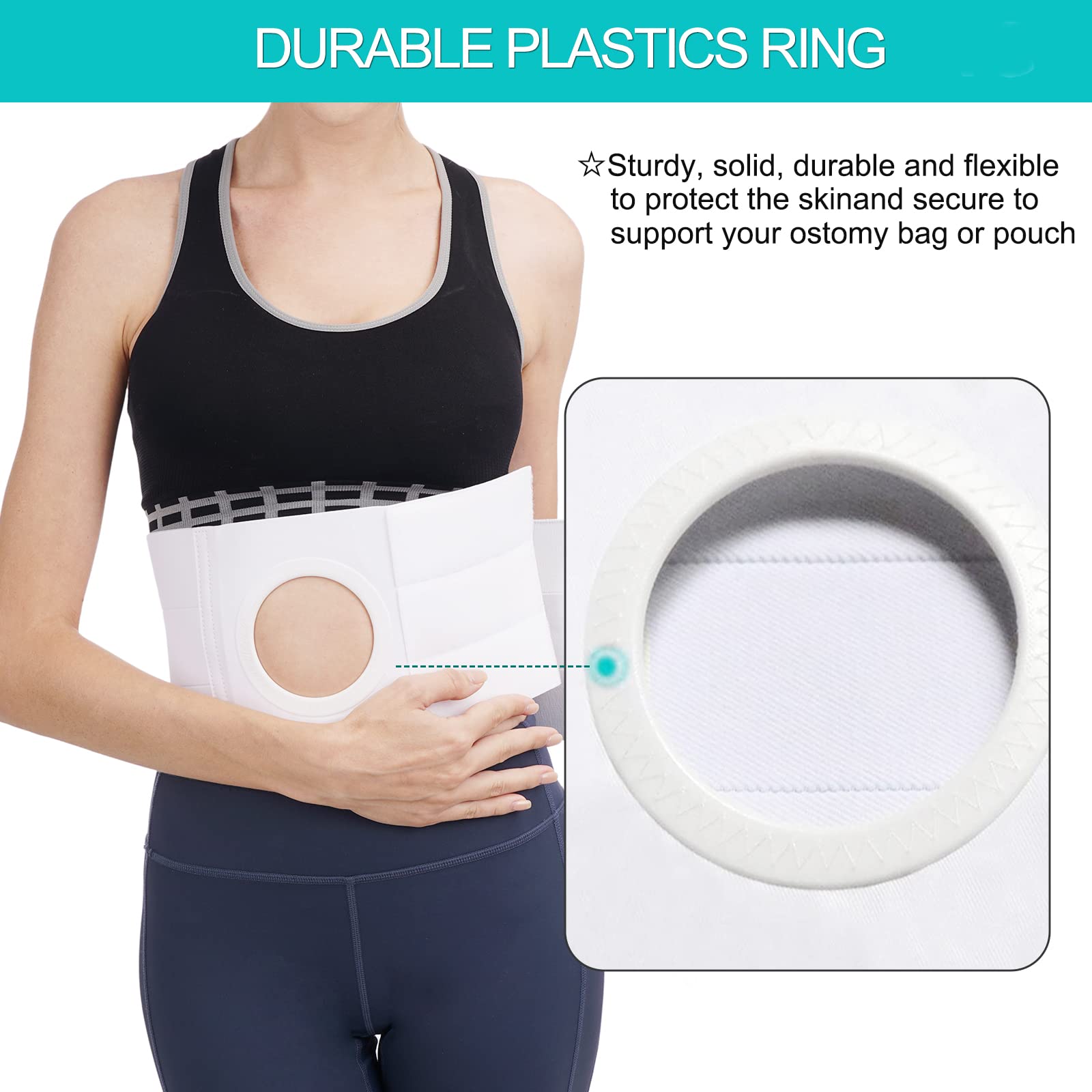 TANDCF belt supports left or right stomas for versatile wear