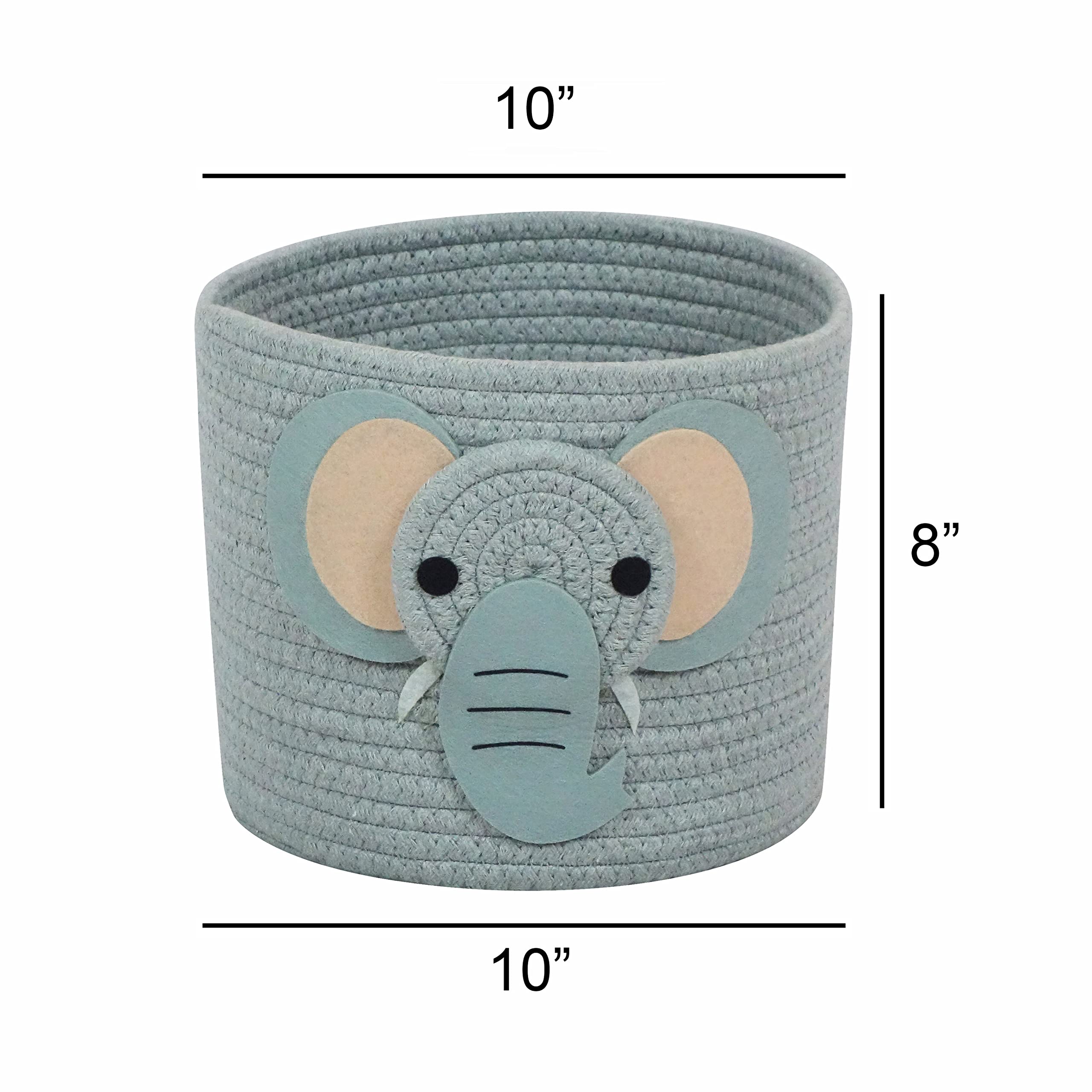 T&T Homewares baby diaper organizer rope basket keeps essentials neatly together