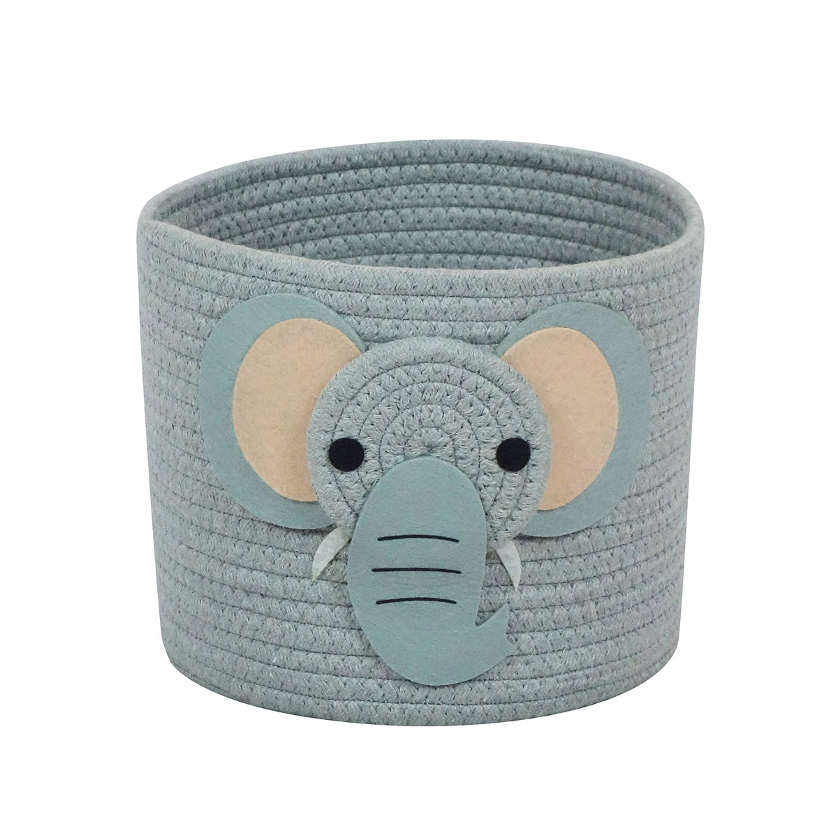 T&T Homewares elephant safari basket for organized nursery storage and display