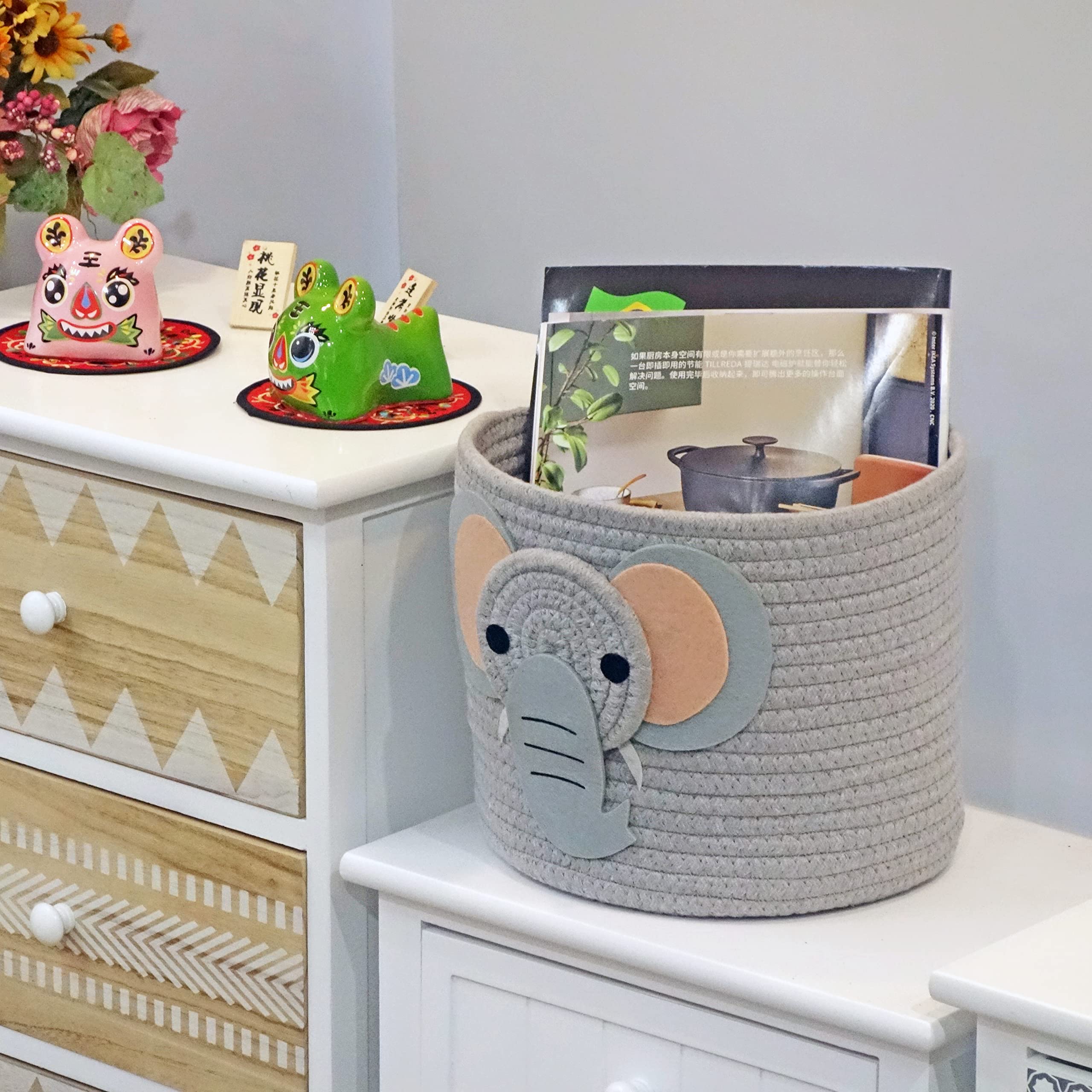 T&T Homewares nursery storage with safari design adds charming organization