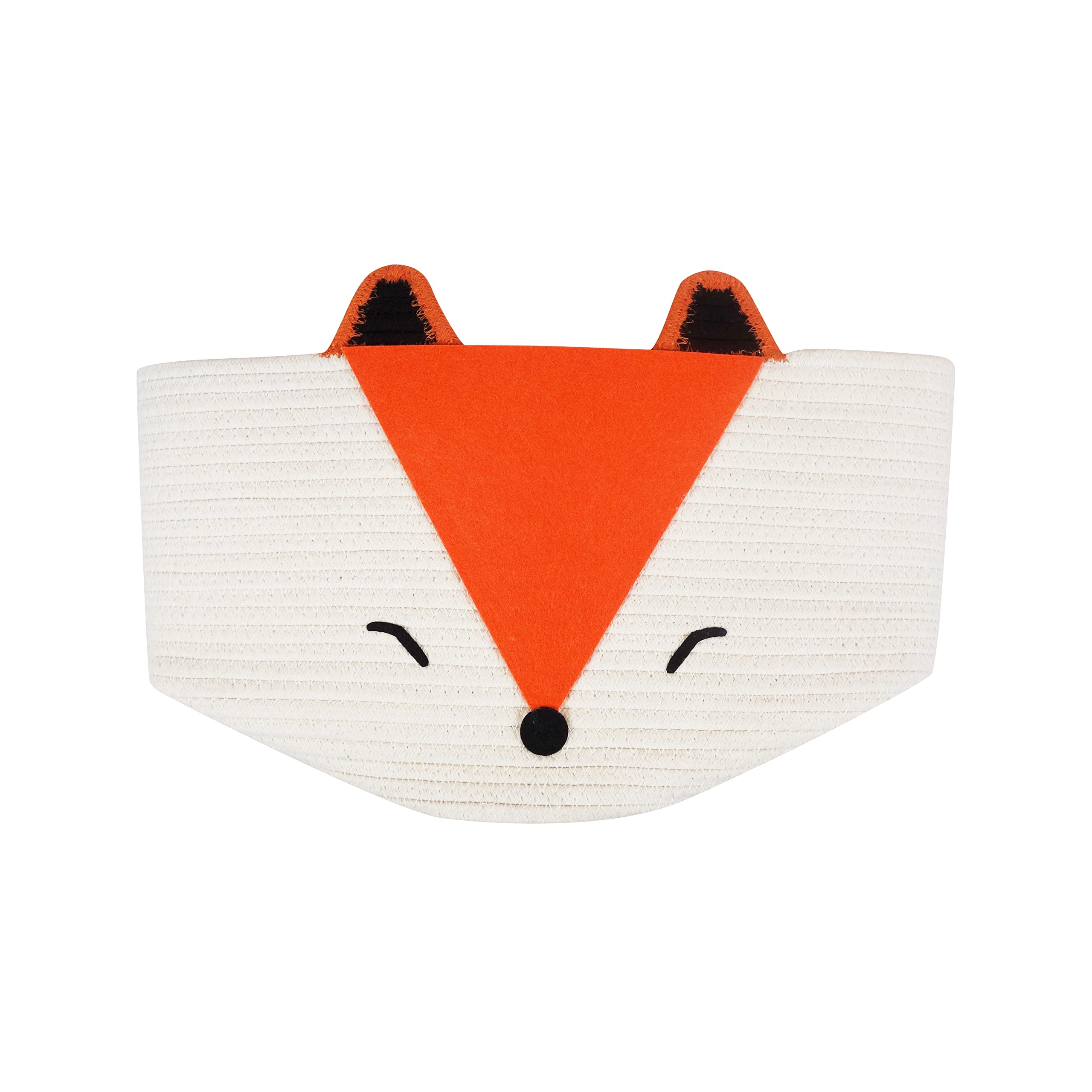 T&T Homewares Orange Fox Storage Basket helps organize blankets, towels, magazines, or pet toys.