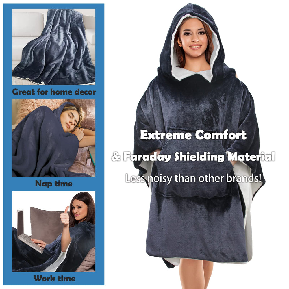 TANG SMALL FISH travel poncho in car illustrating portable protection during commutes