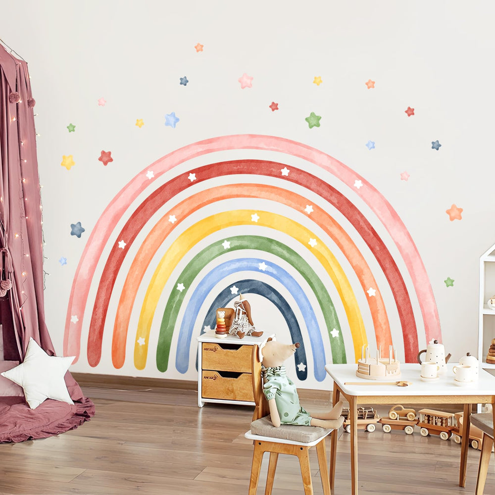 Tanlaby wall sticker background set provides versatile wall coverage