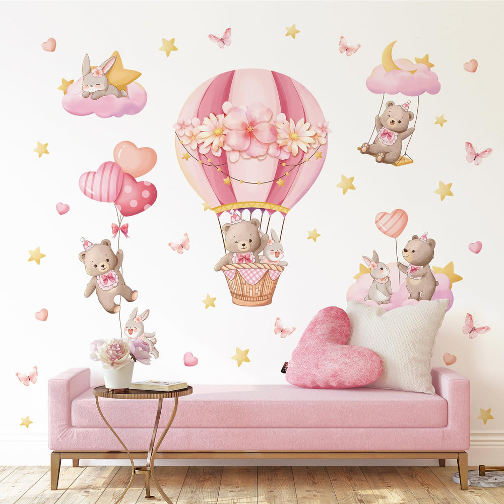Tanlaby wall art stickers are kid-friendly and removable for easy redecorating.