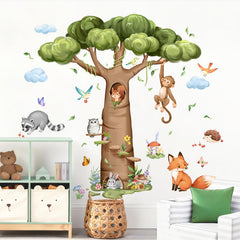 Tanlaby baobab tree wall decal for decorative nursery scene
