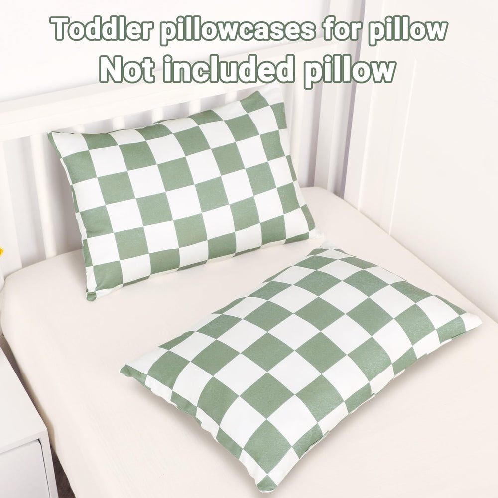 TANOFAR 2-pack toddler pillowcase fabric detail highlighting breathable jersey knit.