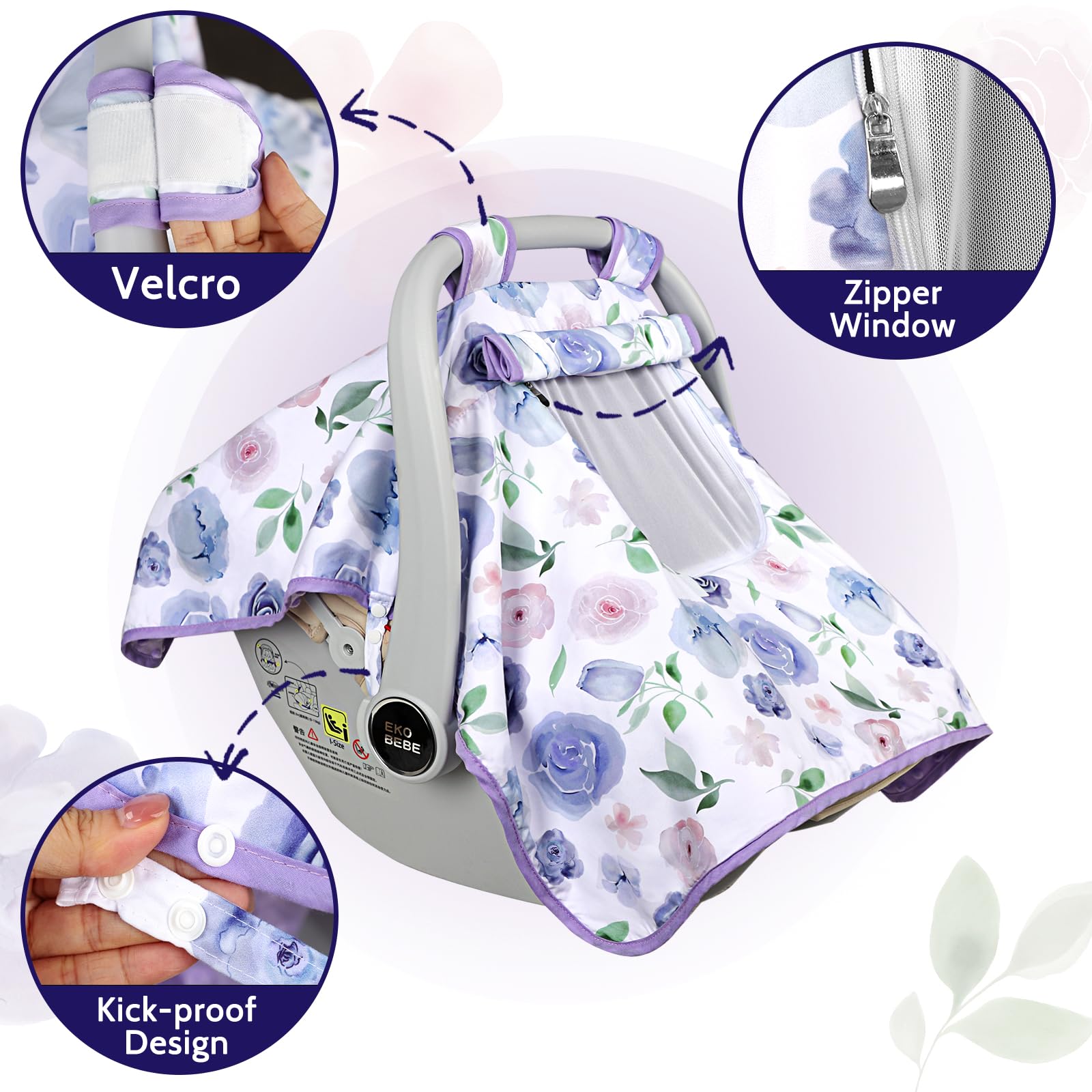 TANOFAR infant minky fabric offers soft, breathable comfort on car trips