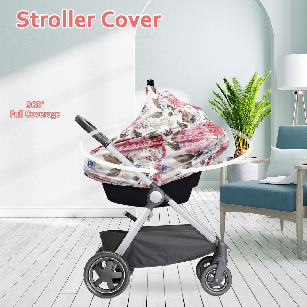 TANOFAR multi-use cover peony doubles as changing mat for on-the-go.
