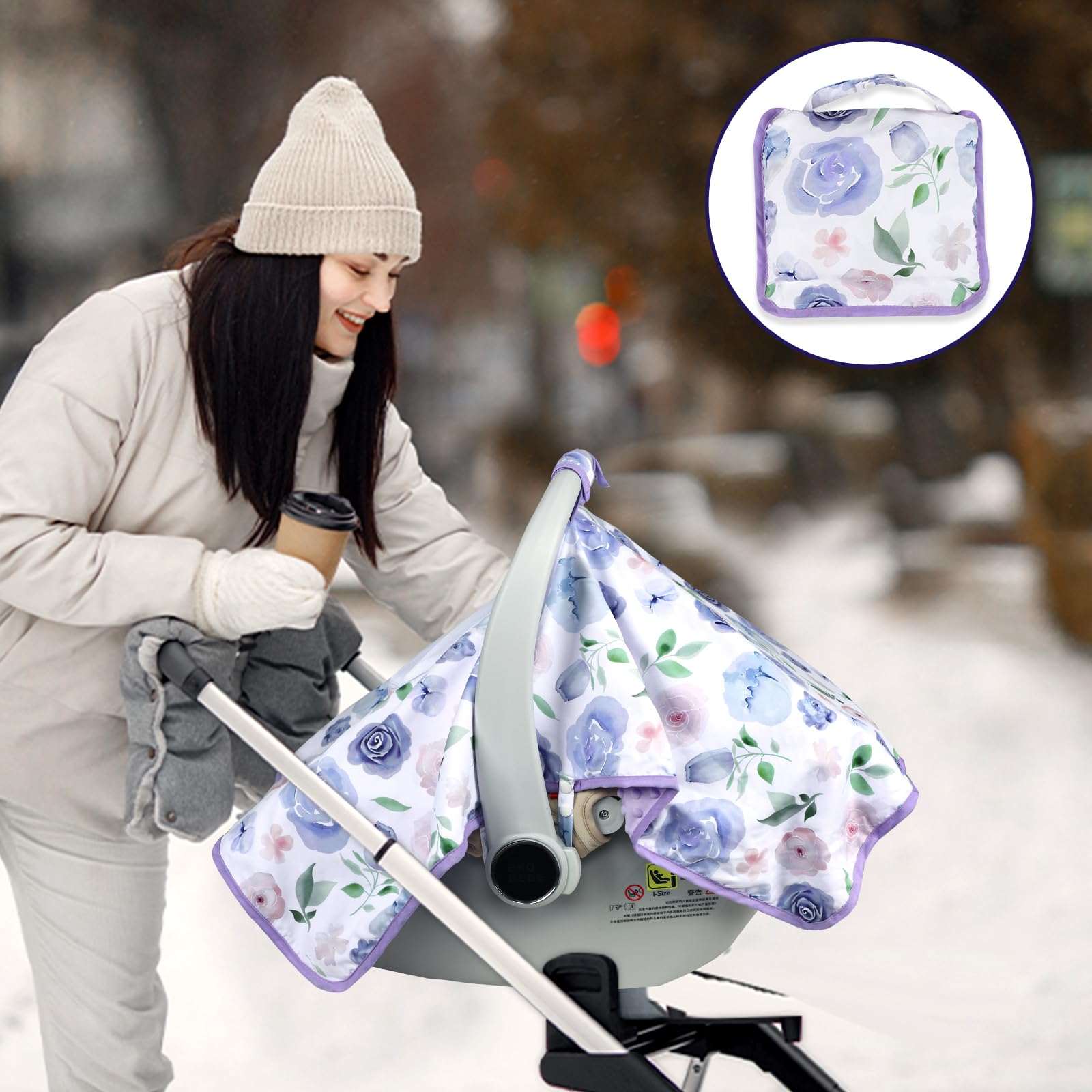 TANOFAR versatile cover doubles as a blanket or nursing shield
