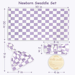 Tanofar purple newborn beanie offers gentle warmth and secure fit.