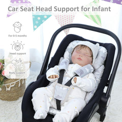 TANOFAR newborn car seat insert provides thick head support for secure rides