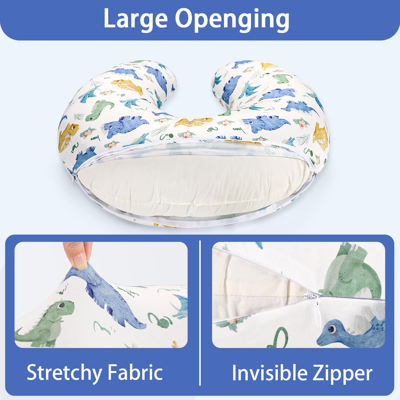 TANOFAR nursery decor with dinosaur pattern enhances baby's feeding area.