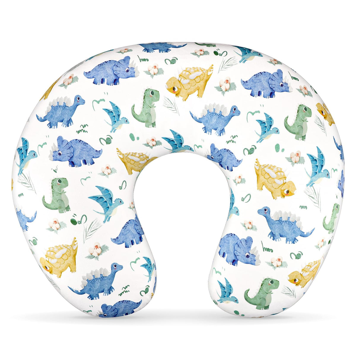 TANOFAR nursing pillow cover with dinosaur pattern adds playful nursery style.