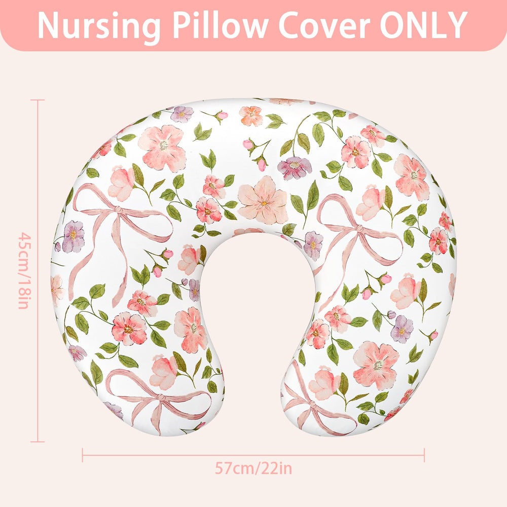 Tanofar pink-bow nursing cover features easy slip-on design for quick changes