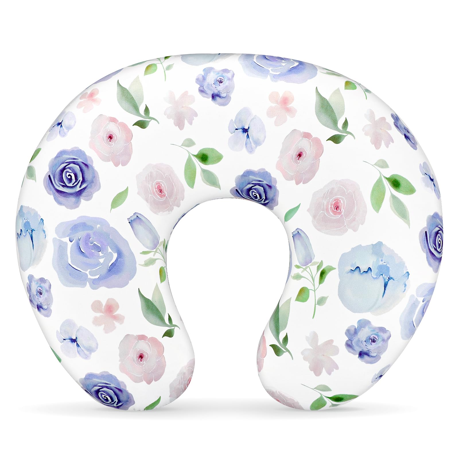 TANOFAR nursing pillow cover with purple flower pattern adds stylish flair during feeds.
