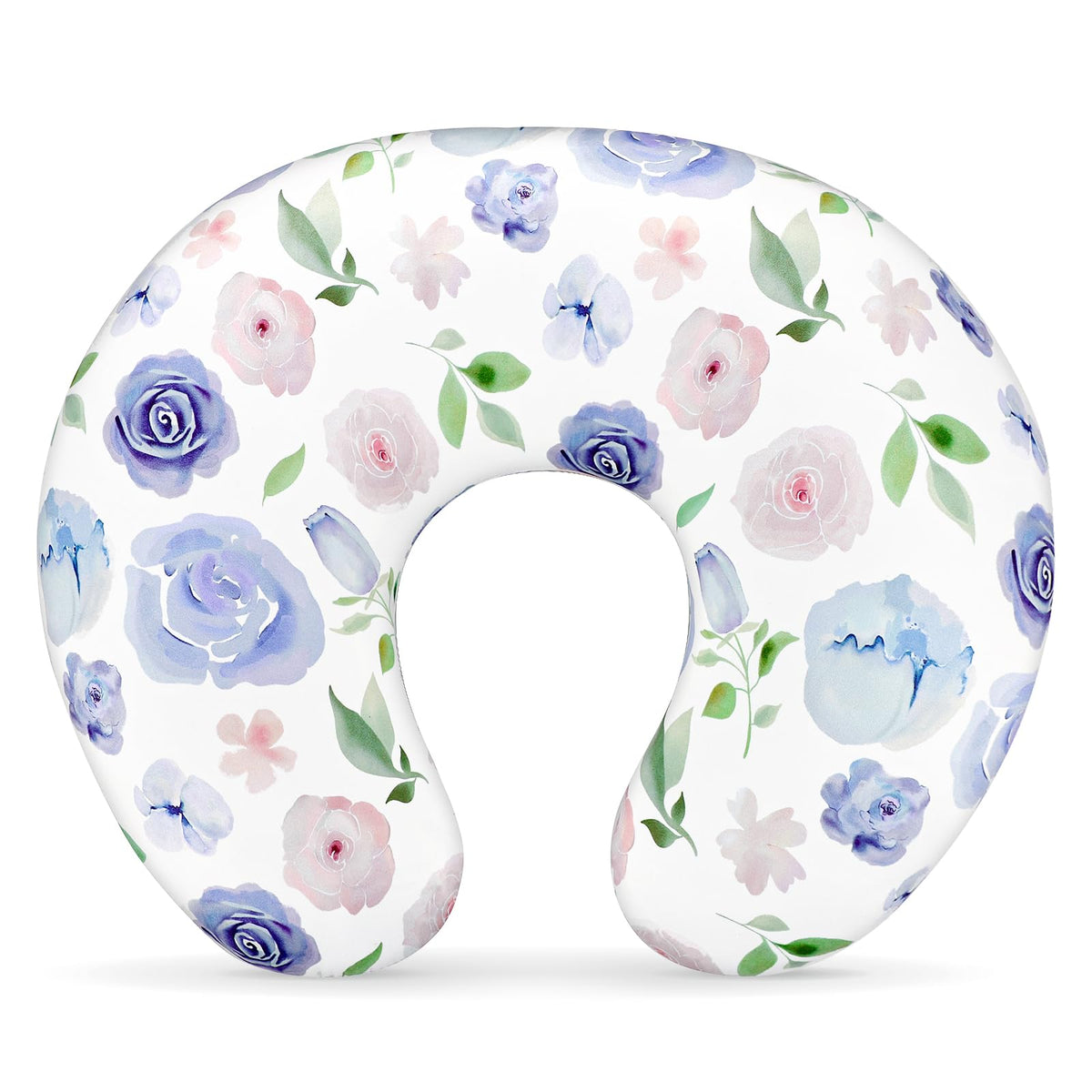 TANOFAR nursing pillow cover with purple flower pattern adds stylish flair during feeds.