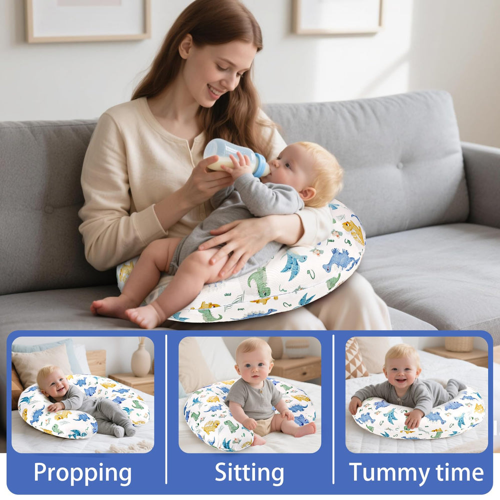 TANOFAR soft fabric nursing pillow cover is skin-friendly for gentle feeds.
