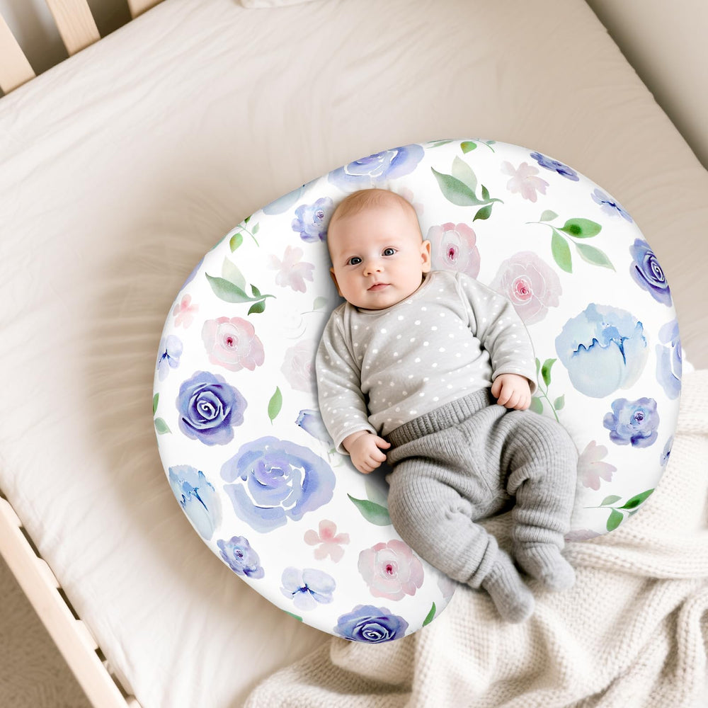 TANOFAR stretchy-fit nursing pillow cover fits most U-shaped pillows securely.