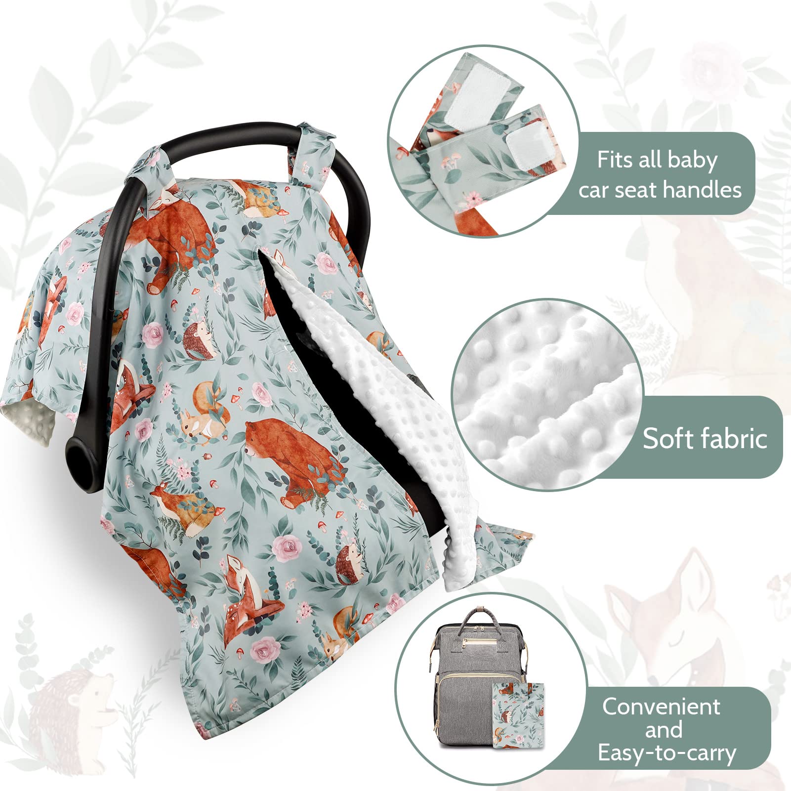 TANOFAR peekaboo opening car seat cover allows quick checks without disturbance.