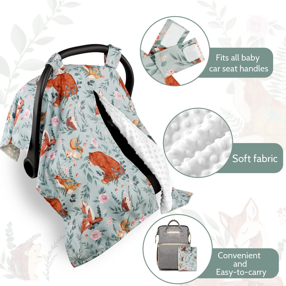 TANOFAR peekaboo opening car seat cover allows quick checks without disturbance.