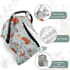 TANOFAR peekaboo opening car seat cover allows quick checks without disturbance.