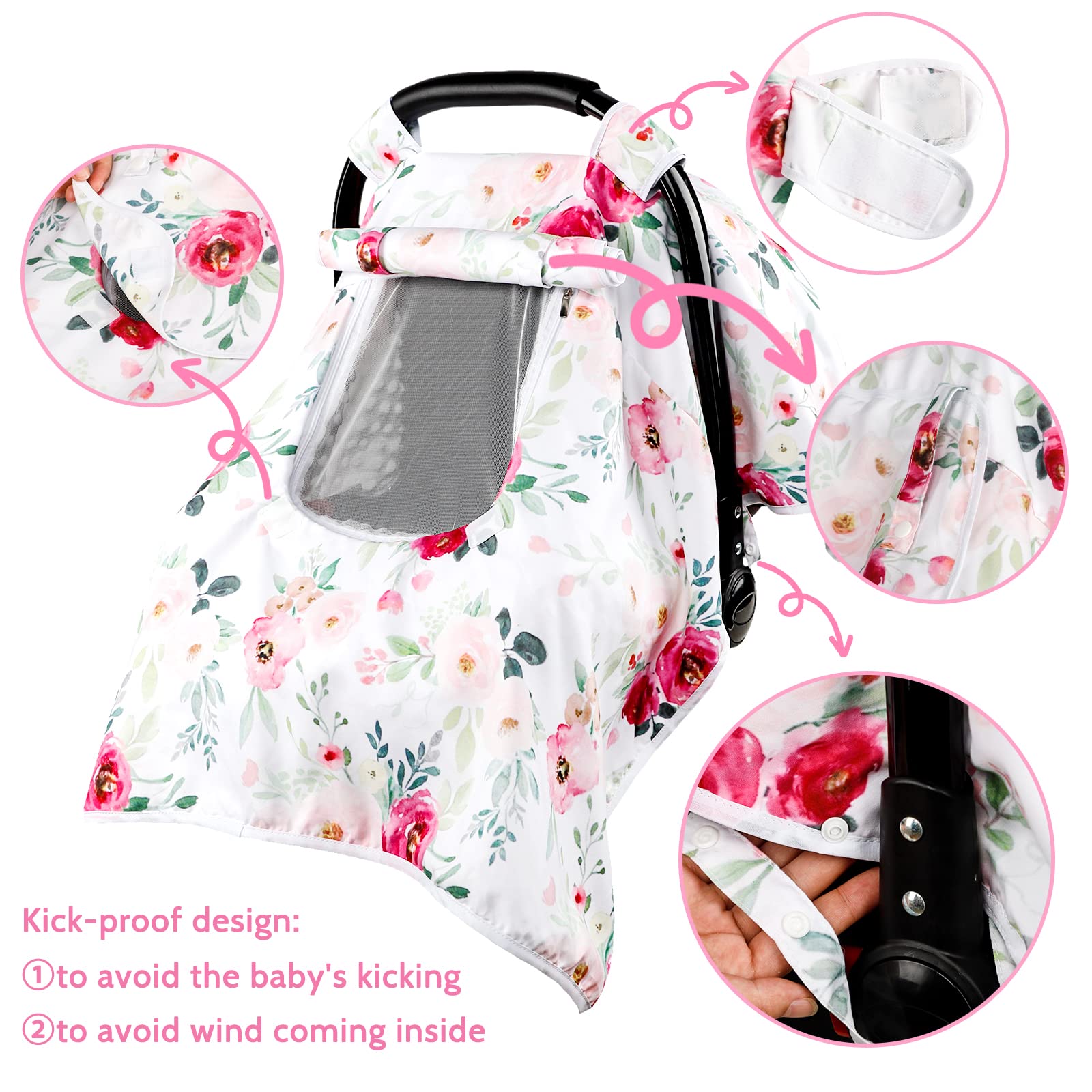 Tanofar peep-window design lets you check on baby without distraction.
