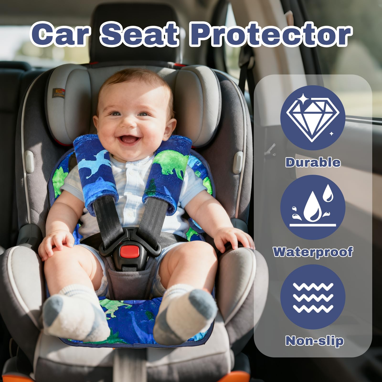 TANOFAR piddle pad waterproof outer layer helps prevent leaks on car seats