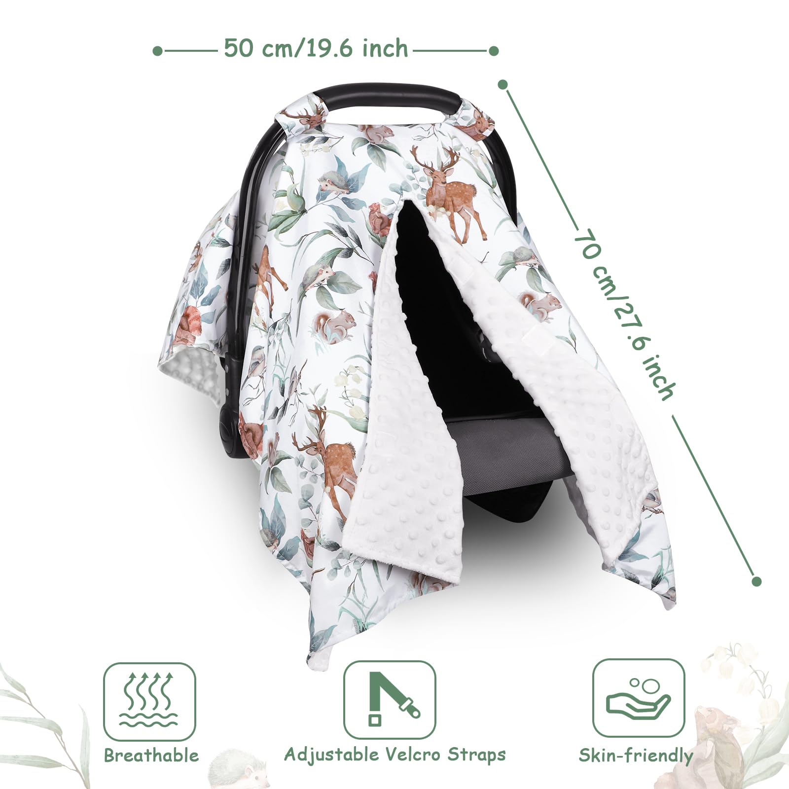 TANOFAR multi-use design functions as canopy, nursing cover, changing pad, and blanket.