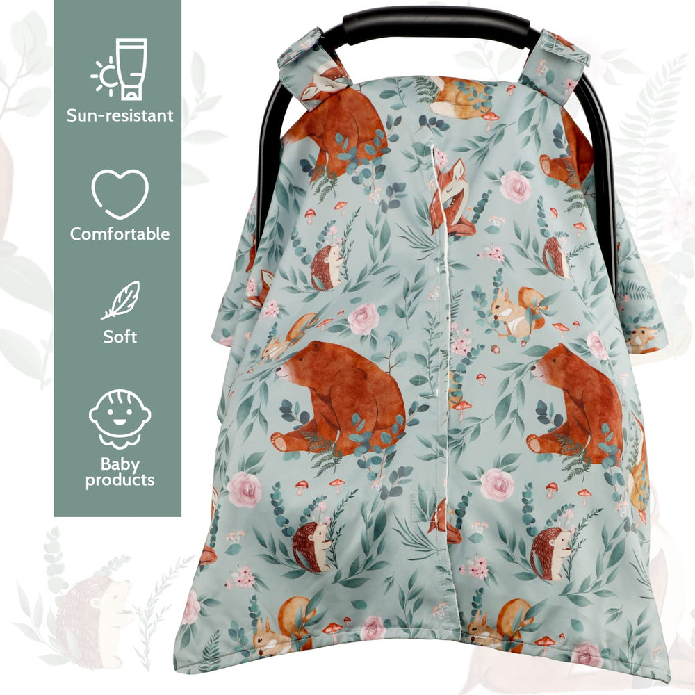 TANOFAR winter warmth infant cover keeps wind and cold at bay.