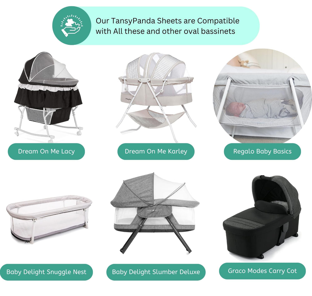 Tansy Panda Lacy sheet soft, breathable comfort for baby nights