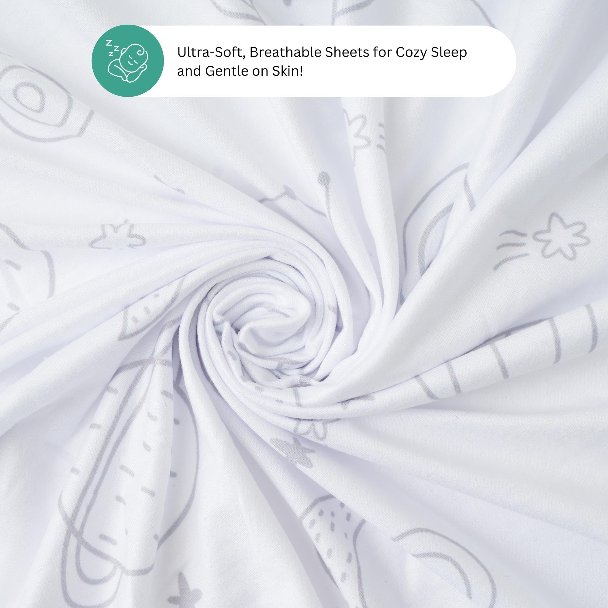 Tansy Panda 3pc set protects night routine with spare sheets.