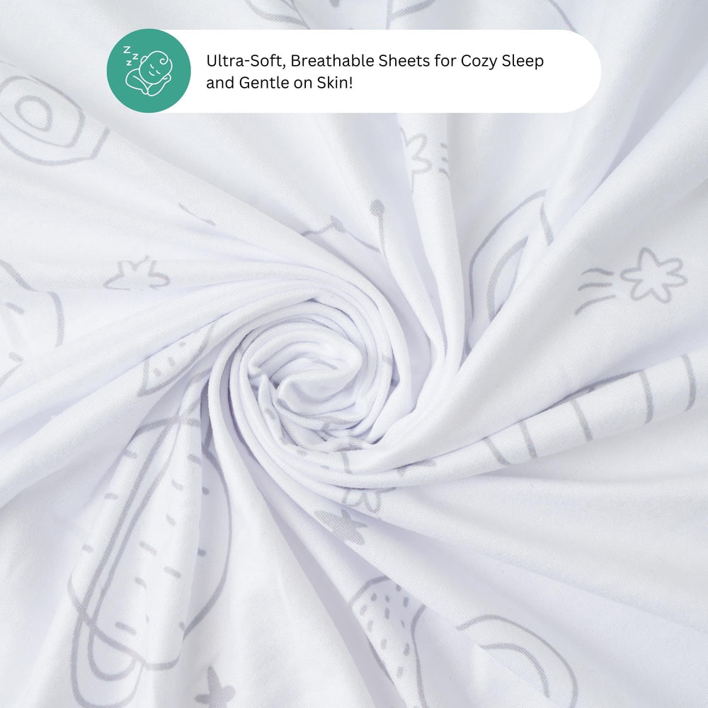 Tansy Panda 3pc set protects night routine with spare sheets.
